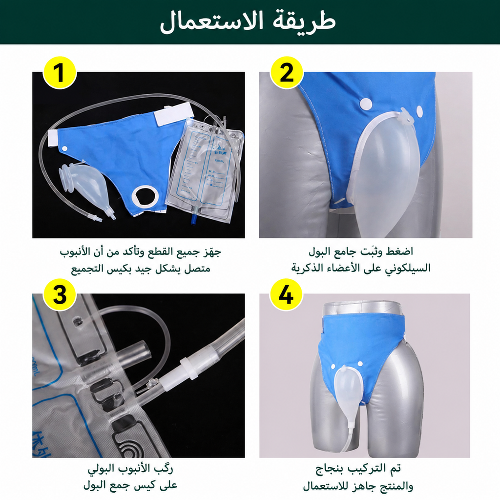 حل عملي لجمع البول لمرضى الفراش وكبار السن