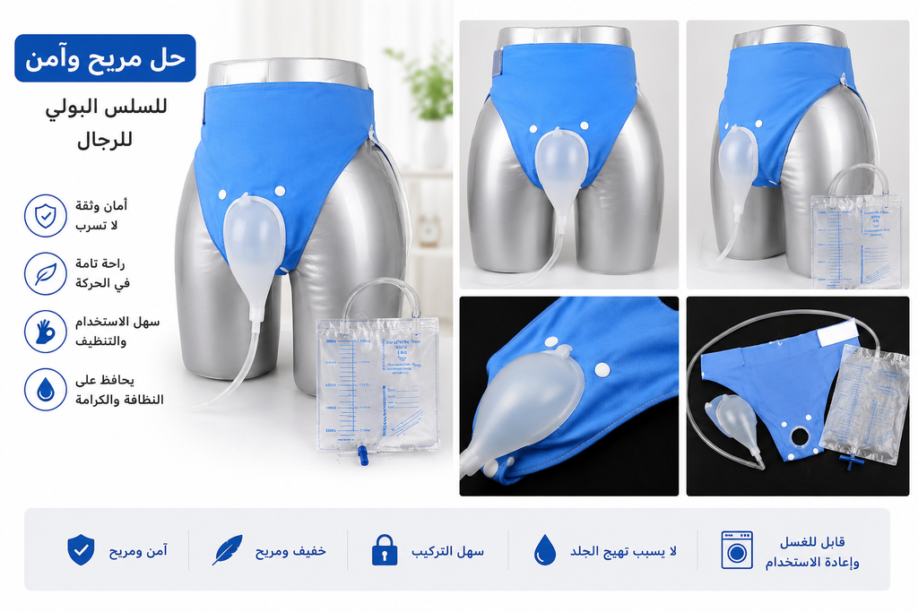 حل عملي لجمع البول لمرضى الفراش وكبار السن